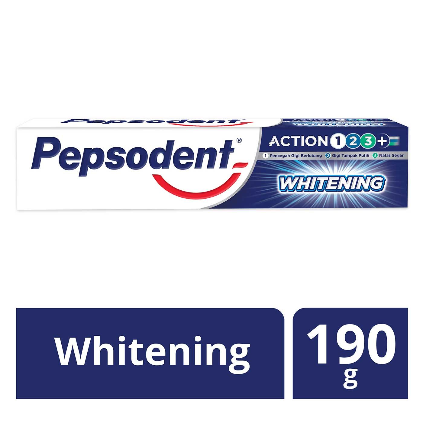 Pepsodent PAsta gigi Whitening 190g - 1