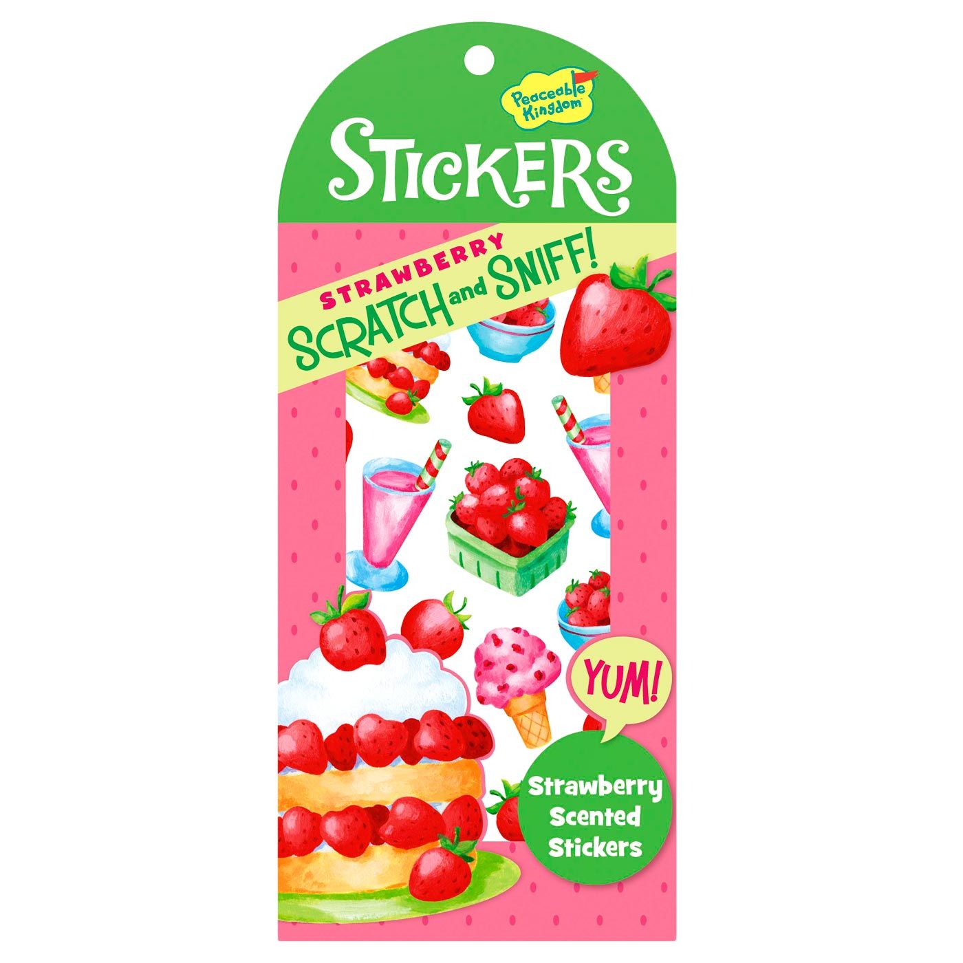 Peaceable Kingdom Strawberry Scratch&Sniff Stickers - 1