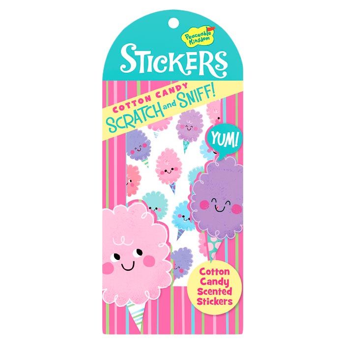 Peaceable Kingdom Cotton Candy Scratch&Sniff Stickers - 1