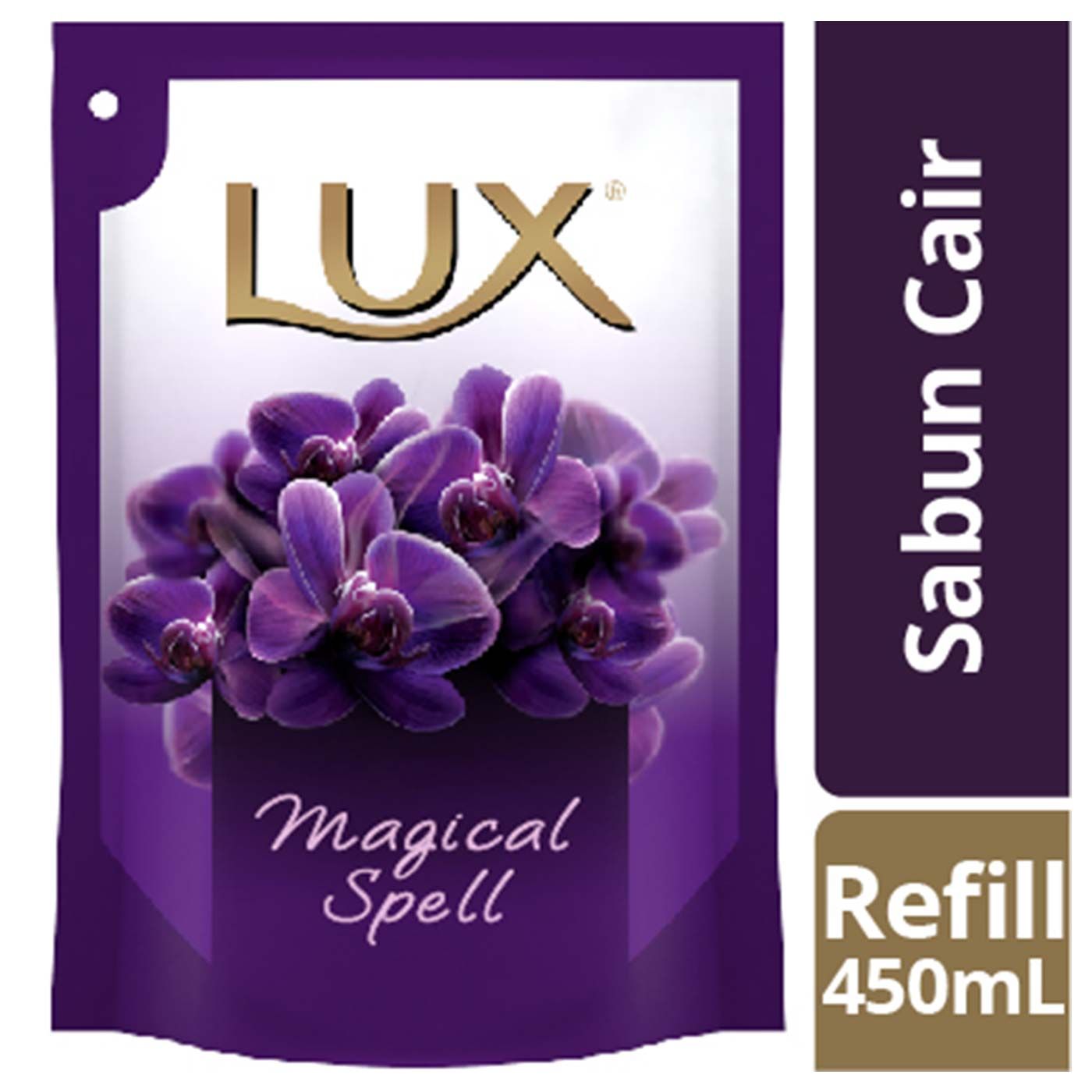 Lux Sabun Cair Purple Magical Spell Reffil 450ml - 1