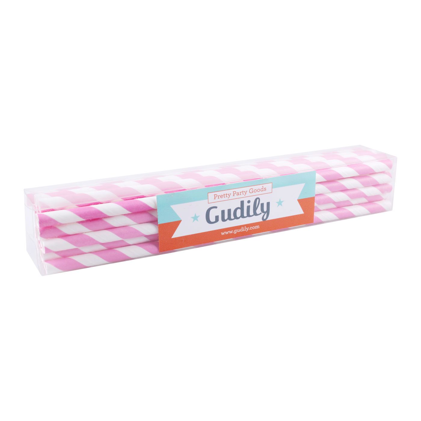 Gudily Striped Baby Pink and White - 2