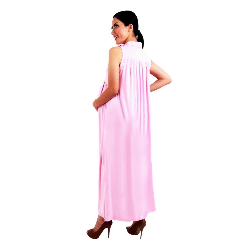 Matroishka Sleeveless Dress Maxi Pink - 2