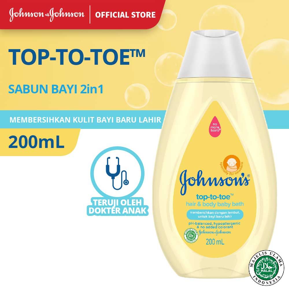 JOHNSON'S Top To Toe Wash 200ml - 1