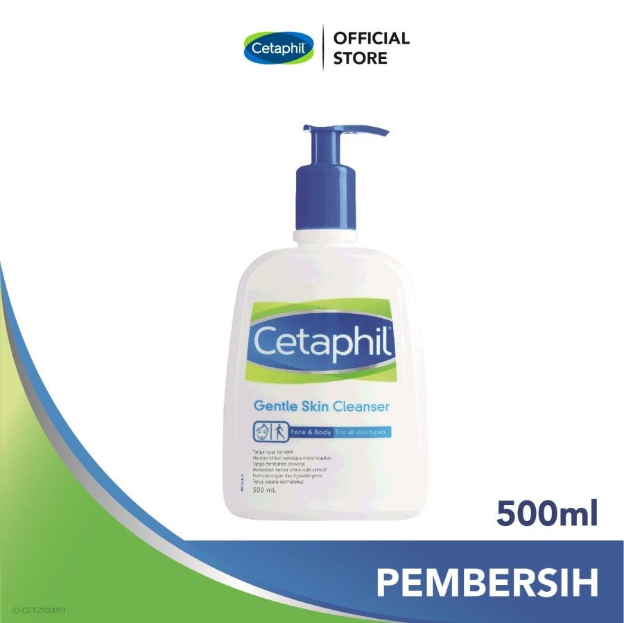 Cetaphil Gentle Skin Cleanser 500ml Sabun Pembersih Muka untuk Skin Care Cocok Untuk Segala Jenis Kulit - 1