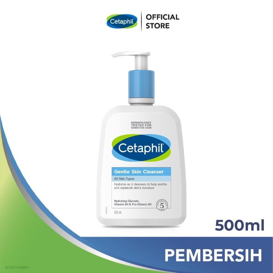 Cetaphil Gentle Skin Cleanser 500ml Sabun Pembersih Muka untuk Skin Care Cocok Untuk Segala Jenis Kulit - 2