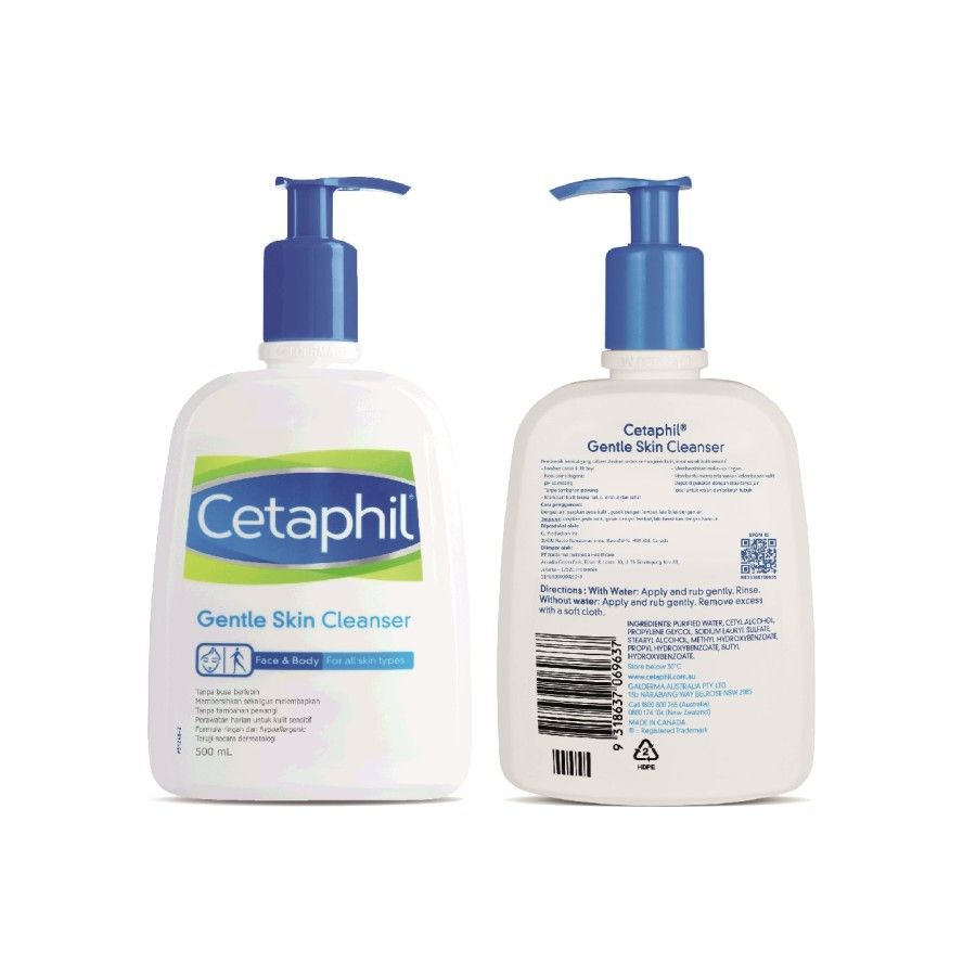 Cetaphil Gentle Skin Cleanser 500ml Sabun Pembersih Muka untuk Skin Care Cocok Untuk Segala Jenis Kulit - 3