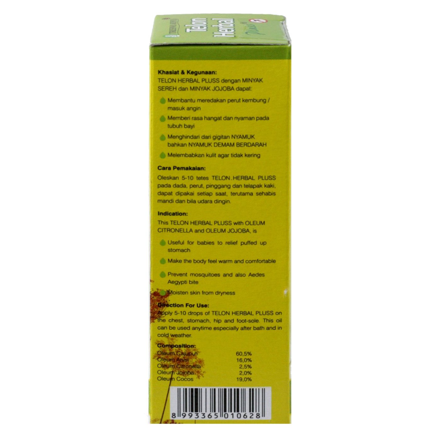 Tresno Joyo Minyak Telon Herbal Plus Citronella 60ml - 2
