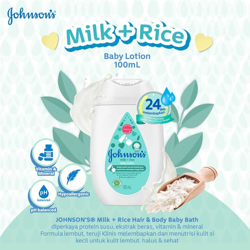 JOHNSON'S Milk & Rice Lotion 100ml - 2