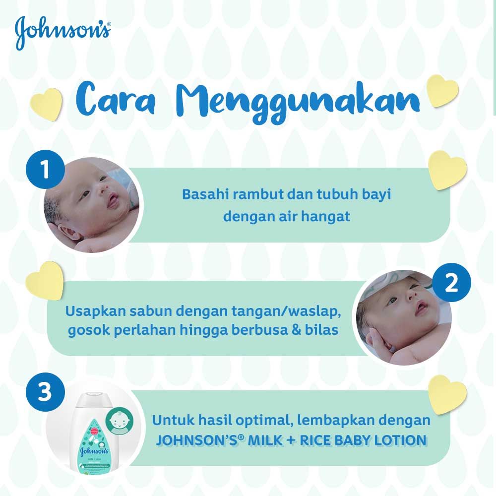 JOHNSON'S Milk & Rice Bath 500ml - 4