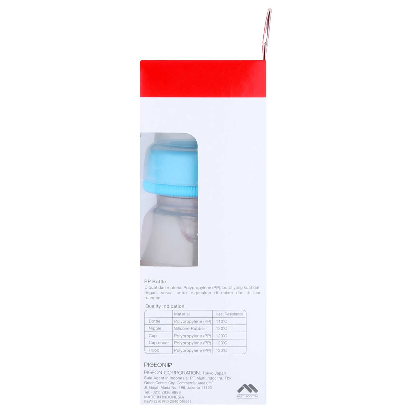Pigeon Botol PP KP 120Ml With S-Type Silicone Nipple  L.Blue - 6
