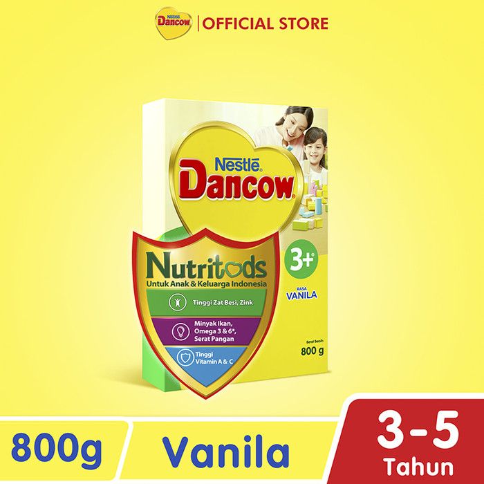 Nestlé DANCOW 3+ Vanila Susu Anak 3-5 Tahun Box 800g - 2