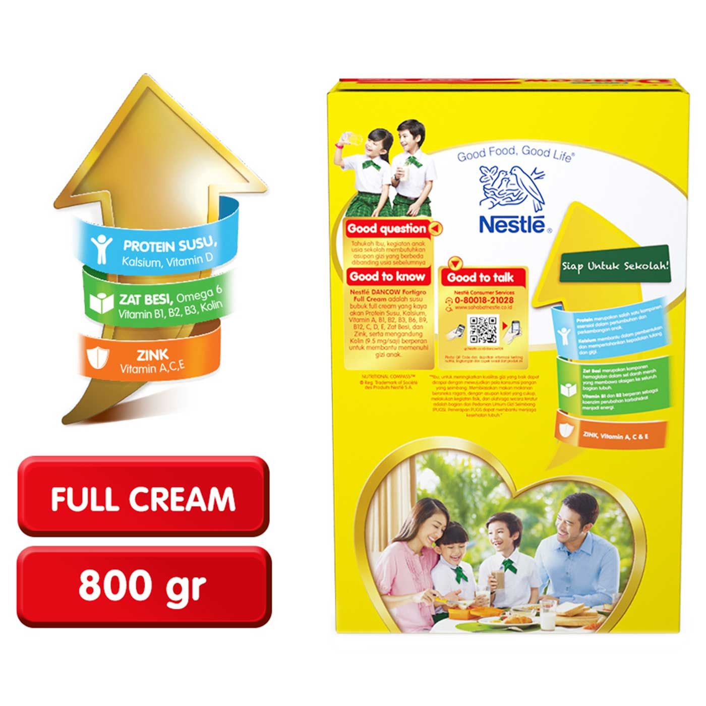 Dancow Full Cream Fe BIB 800g - 3