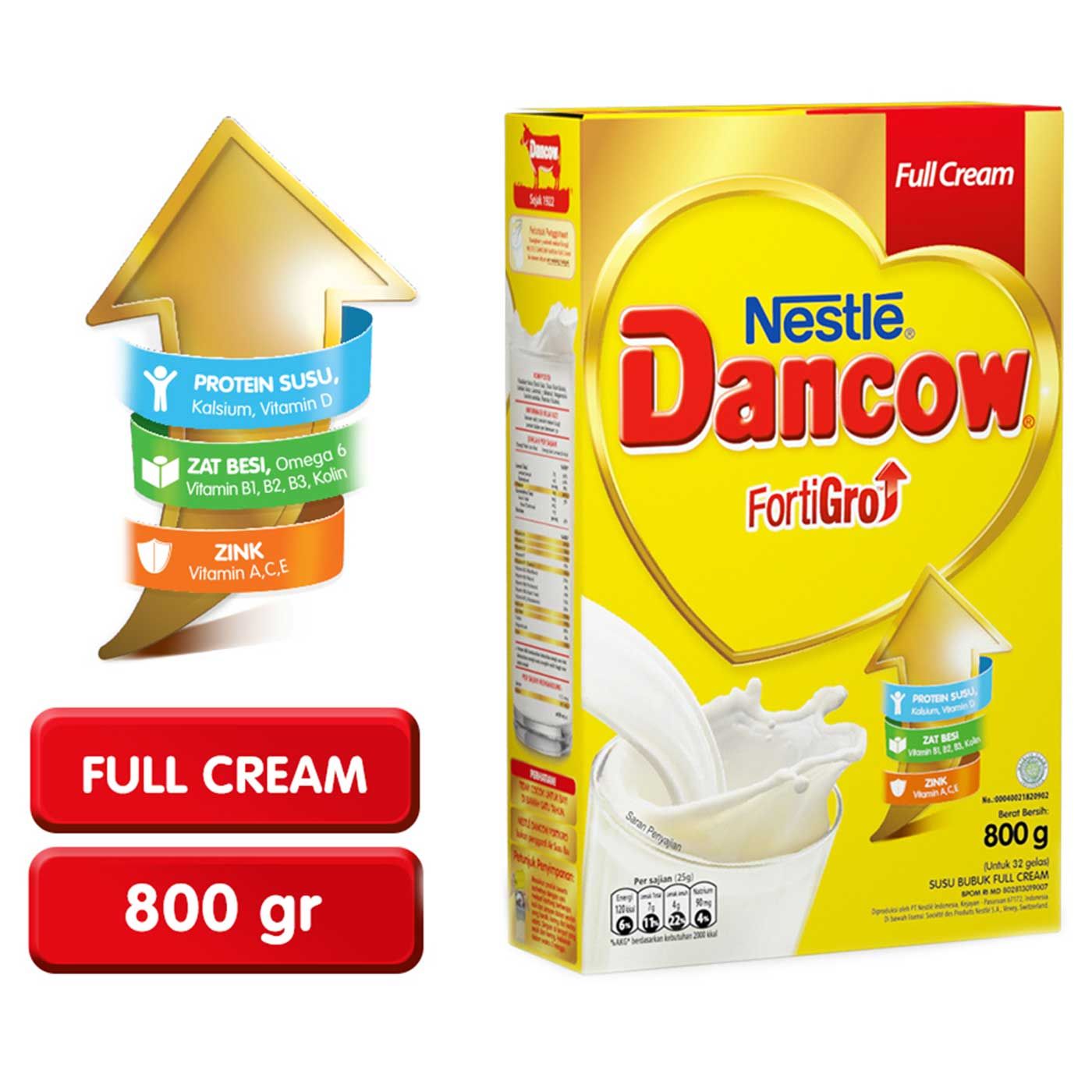Dancow Full Cream Fe BIB 800g - 4