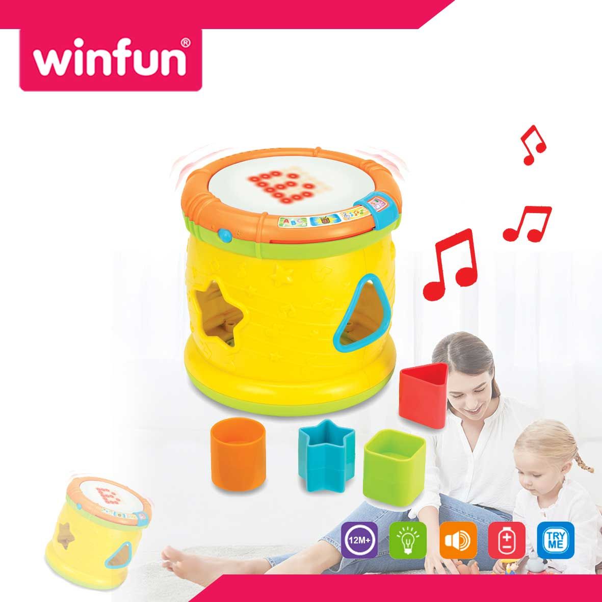 WinFun Tap 'n Learn Musical Drum - 2