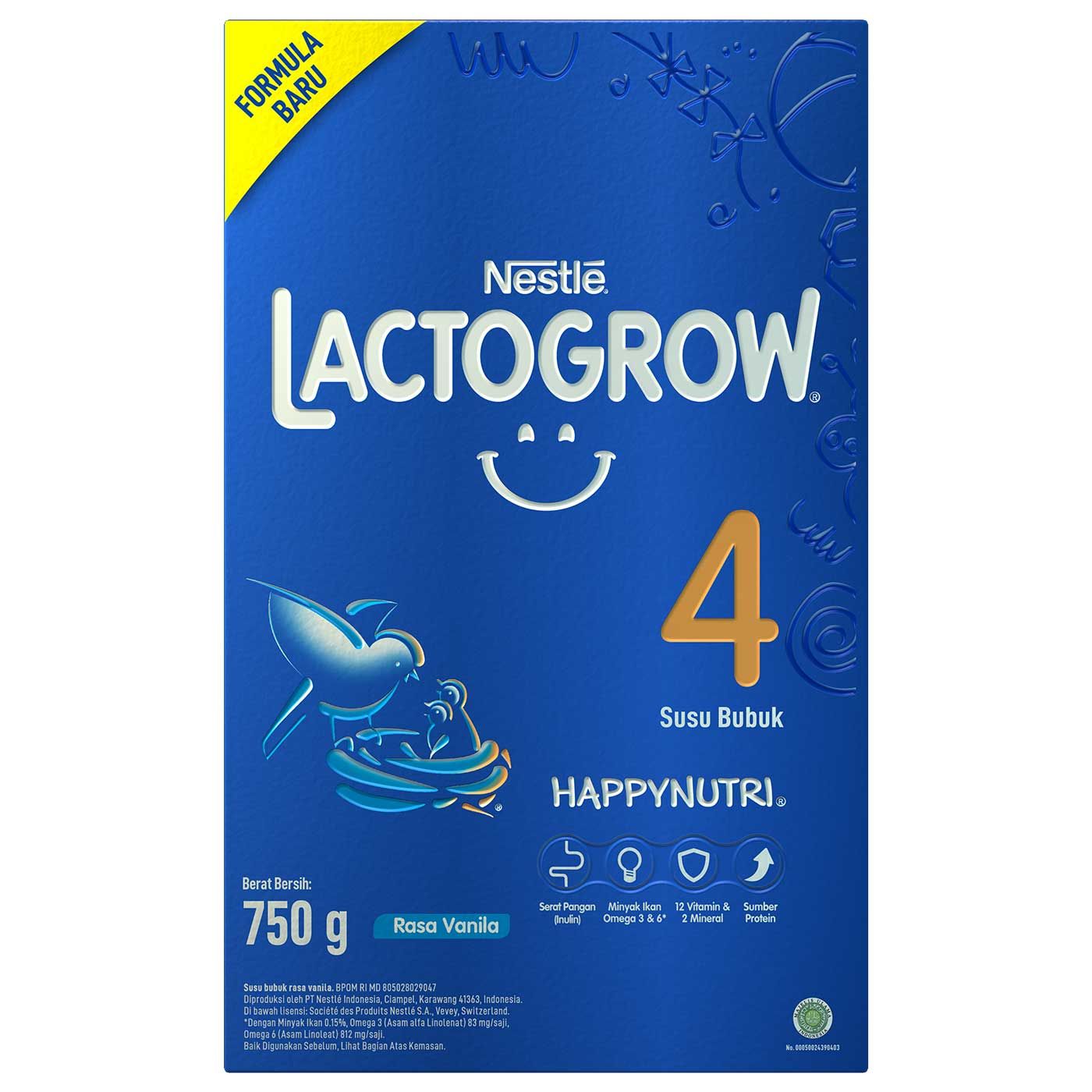 Nestle Lactogrow 4 Vanilla 750gr New - 1