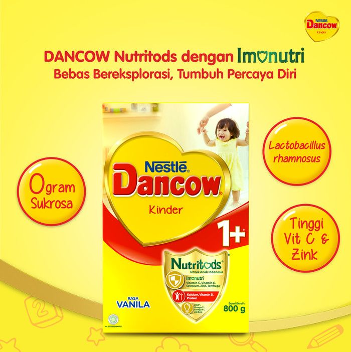 Nestlé DANCOW 1+ Madu Susu Anak 1-3 Tahun Box 800g - 4