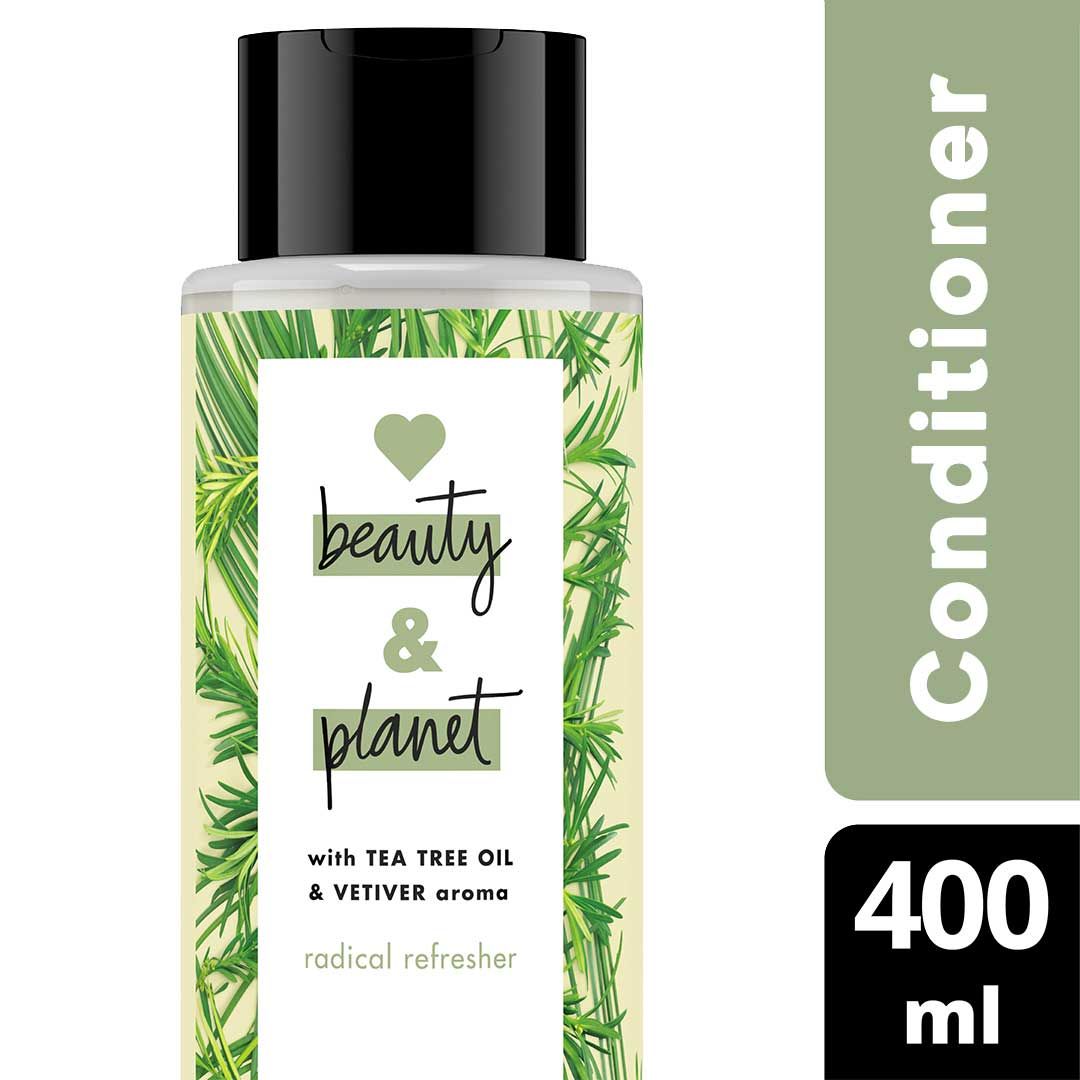 Love Beauty & Planet Radical Refresher, Tea Tree Oil & Vetiver Conditioner 400ml - 1