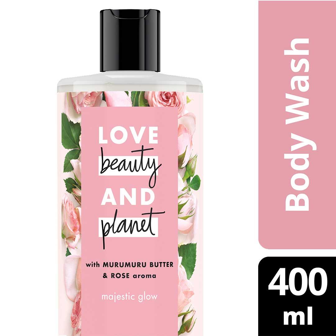 Love Beauty & Planet Majestic Glow, Murumuru Butter & Rose Body Wash 400ml - 1