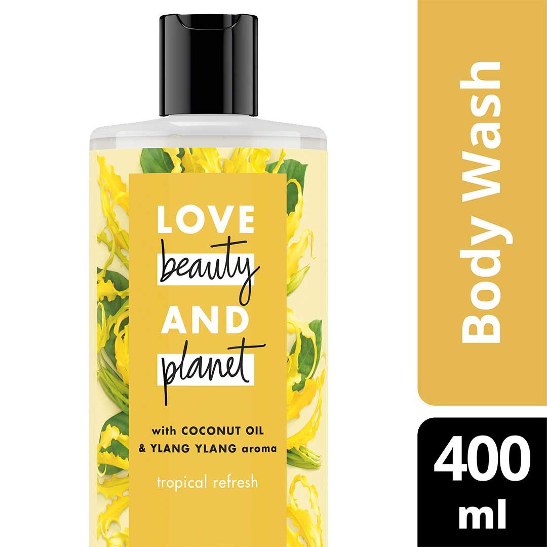 Love Beauty & Planet Tropical Fresh ,Coconut Oil & Ylang Ylang Body Wash 400ml - 1