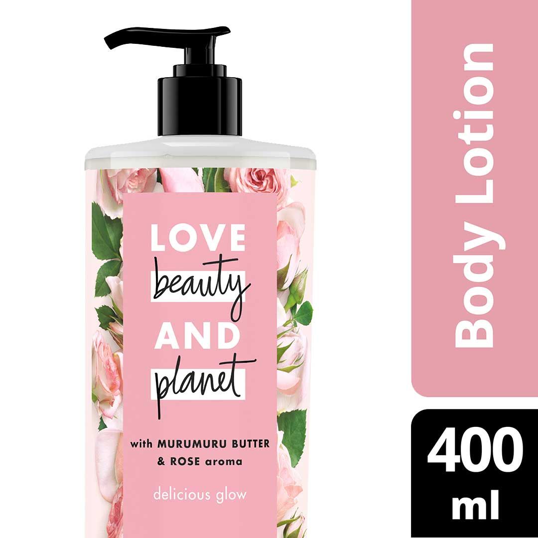 Love Beauty & Planet Delicious Glow, Murumuru Butter & Rose Body Lotion 400ml - 1
