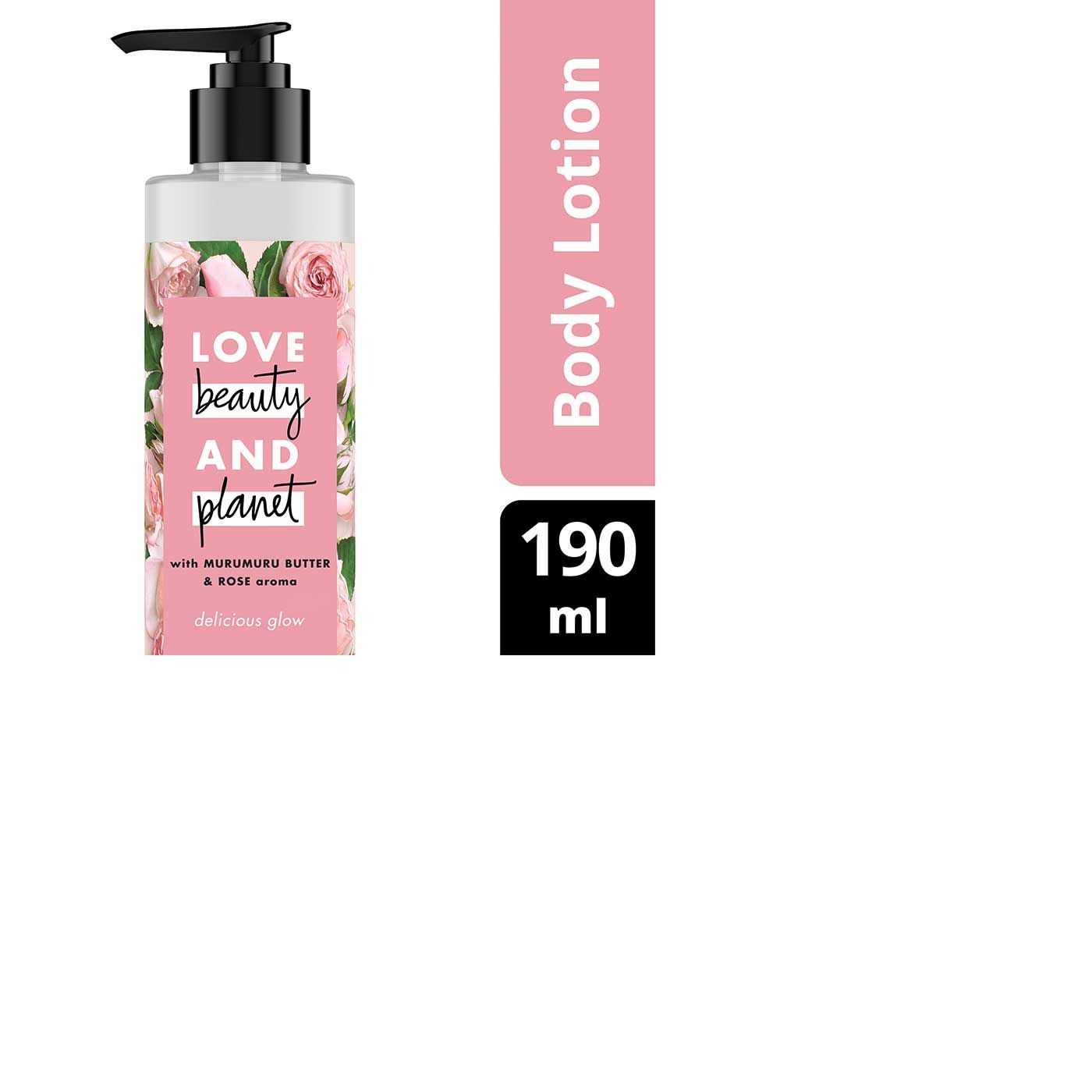 Love Beauty & Planet Delicious Glow, Murumuru Butter & Rose Body Lotion 190ml - 1