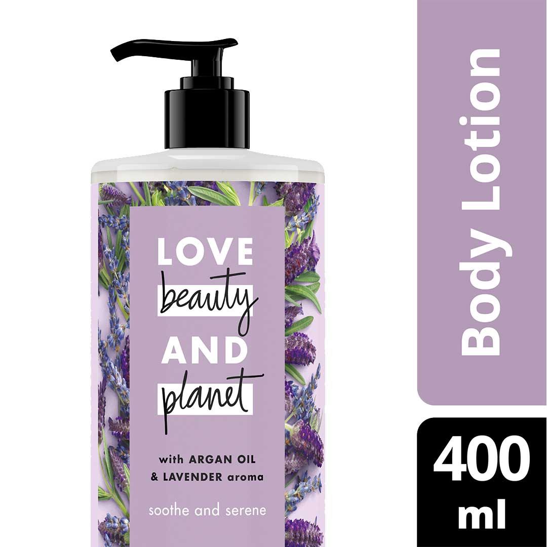 Love Beauty & Planet Sooth and Serene, Argan Oil & Lavender Body Lotion 400ml - 1