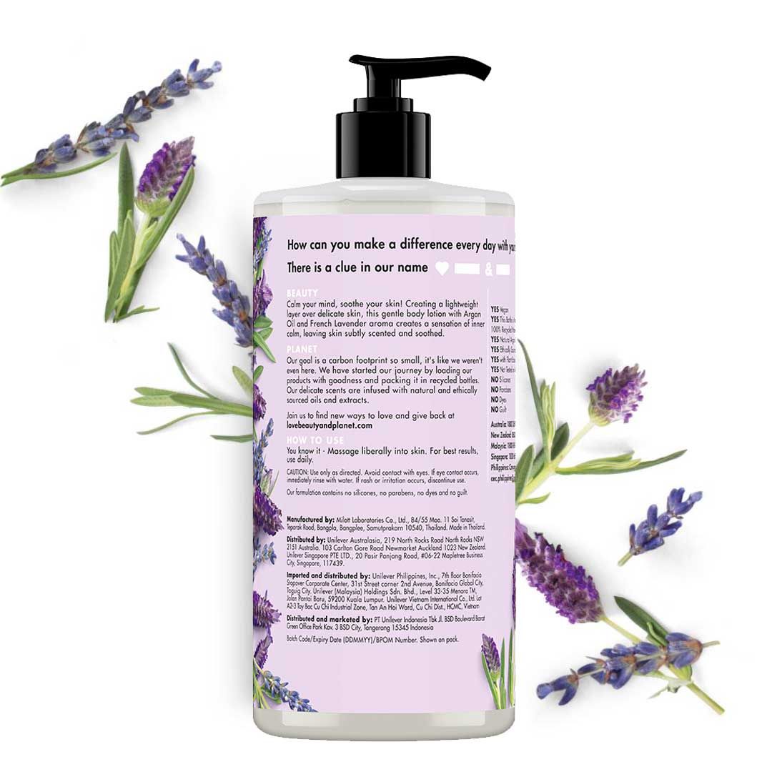 Love Beauty & Planet Sooth and Serene, Argan Oil & Lavender Body Lotion 400ml - 3