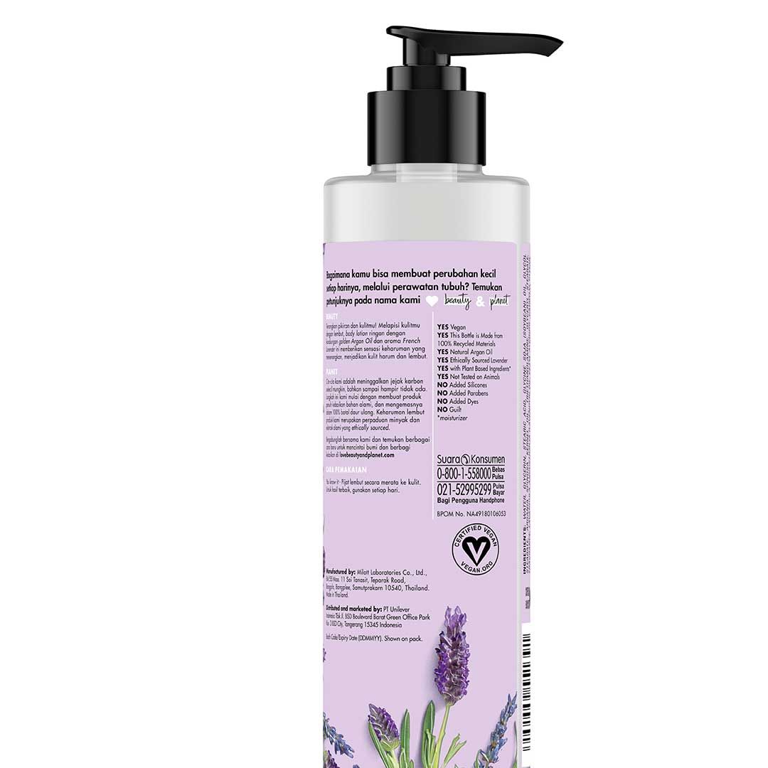 Love Beauty & Planet Sooth and Serene, Argan Oil & Lavender Body Lotion 190ml - 3