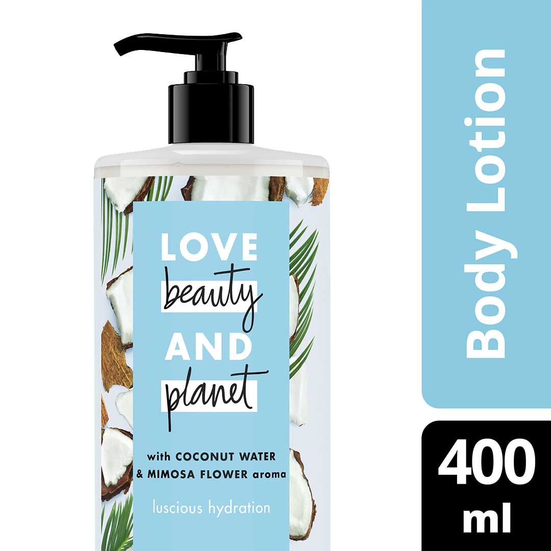 Love Beauty & Planet Luscious Hydration, Coconut Water & Mimosa Flower Body Lotion 400ml - 1