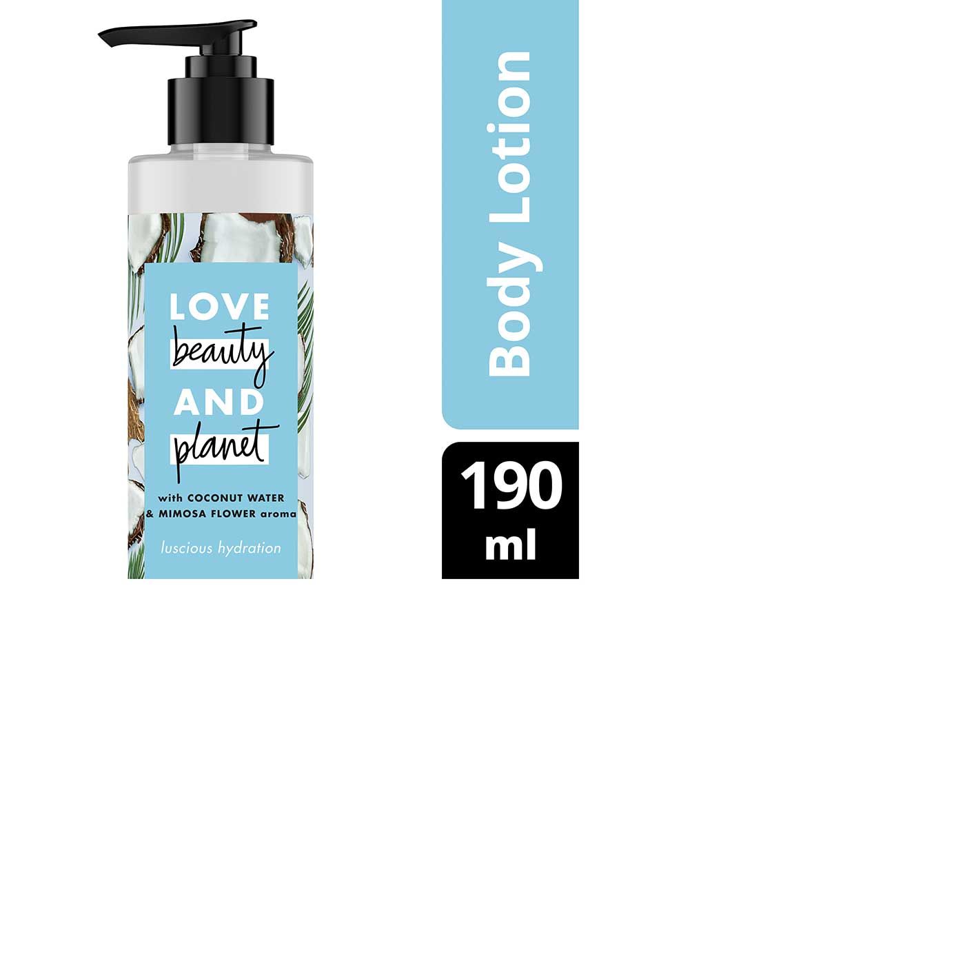 Love Beauty & Planet Luscious Hydration, Coconut Water & Mimosa Flower Body Lotion 190ml - 1