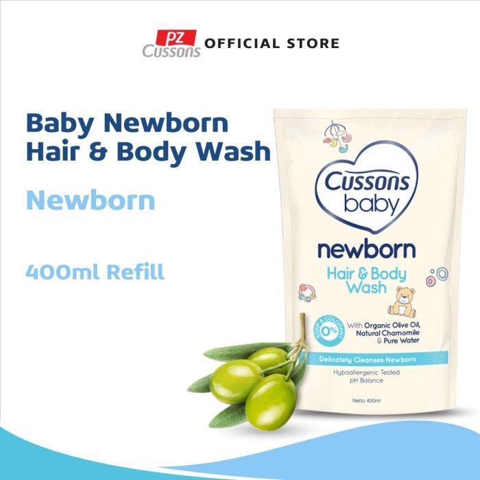 Cussons Baby Newborn Hair & Body Wash Pouch 400ml - 1
