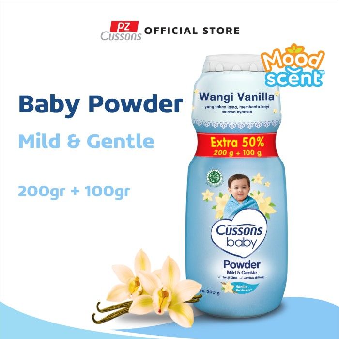 Cussons Baby Mild & Gentle Powder 200gr Extra Fill - 1