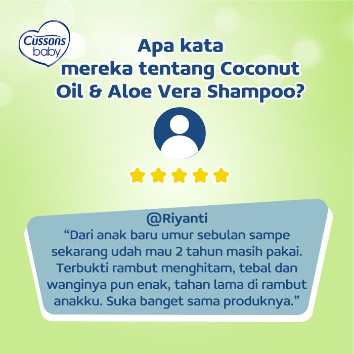 Cussons Baby Shampoo Coconut Oil & Aloe Vera 200ml - 5