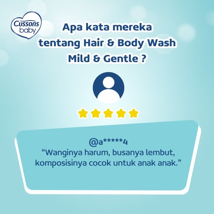 Cussons Baby Hair & Body Wash Mild Gentle 200ml - 5