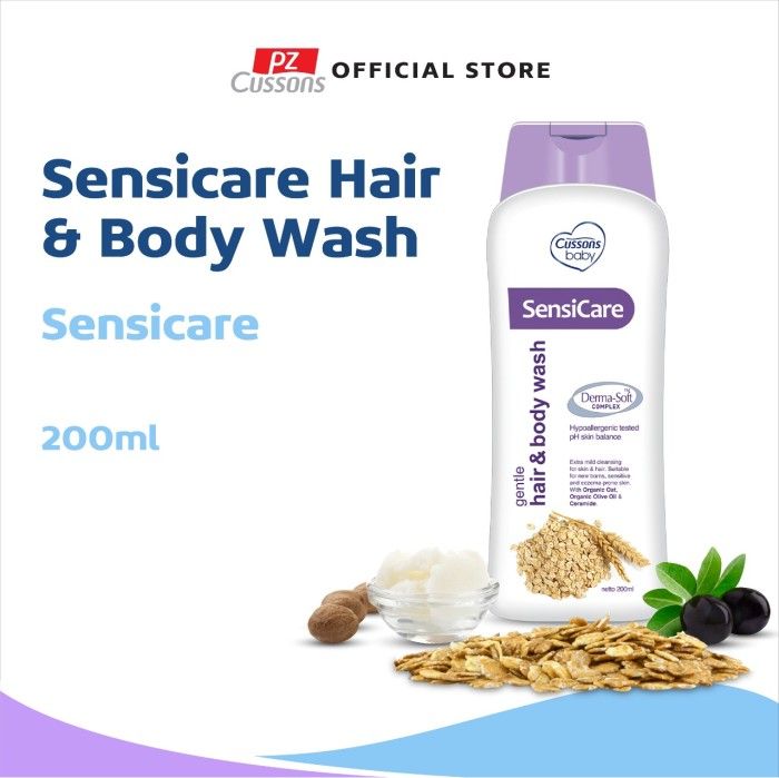Cussons Baby Sensicare Gentle Hair & Body Wash 200ml - 1
