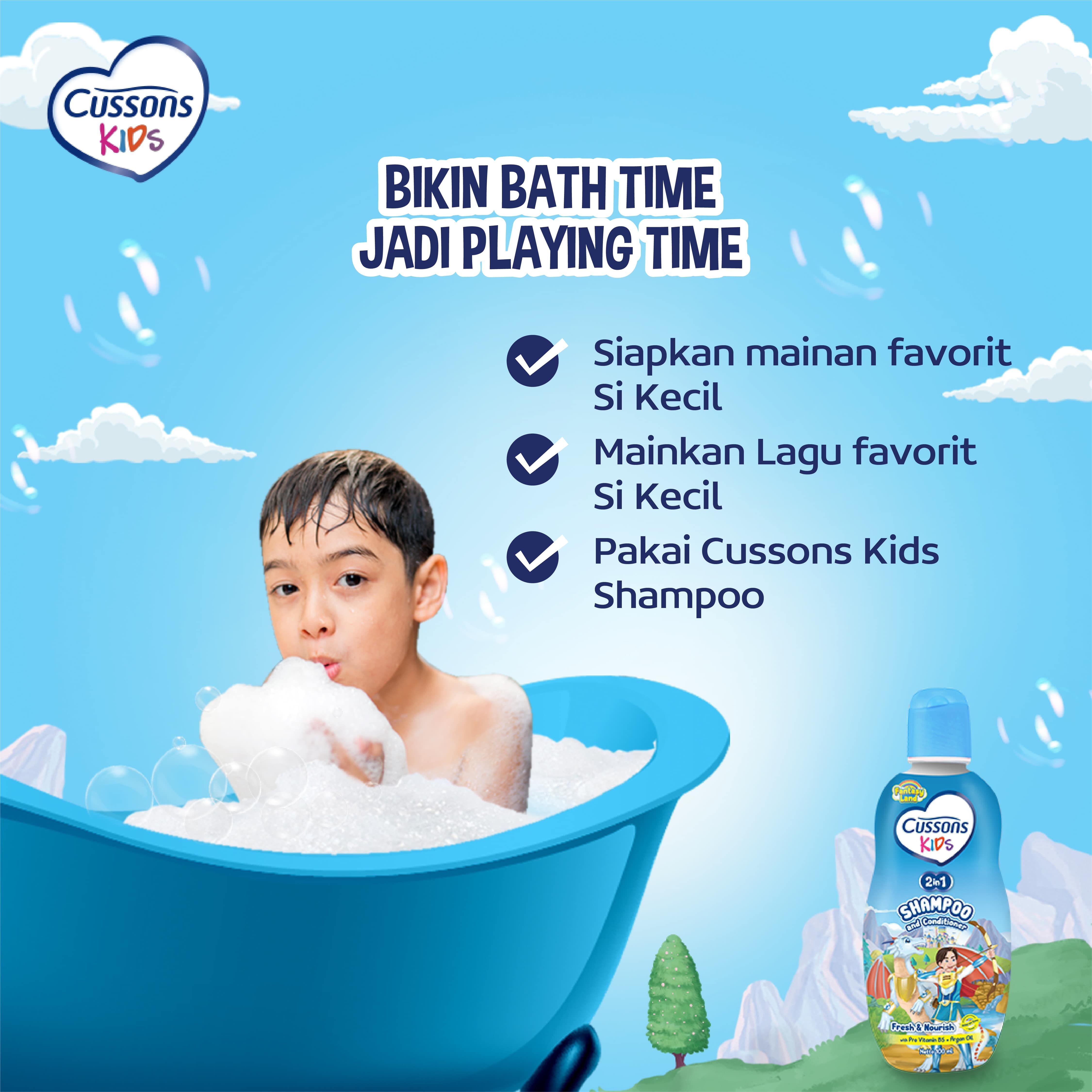 Cussons Kids Shampoo Dragon Fresh & Nourish - Sampo Anak 90ml - 4