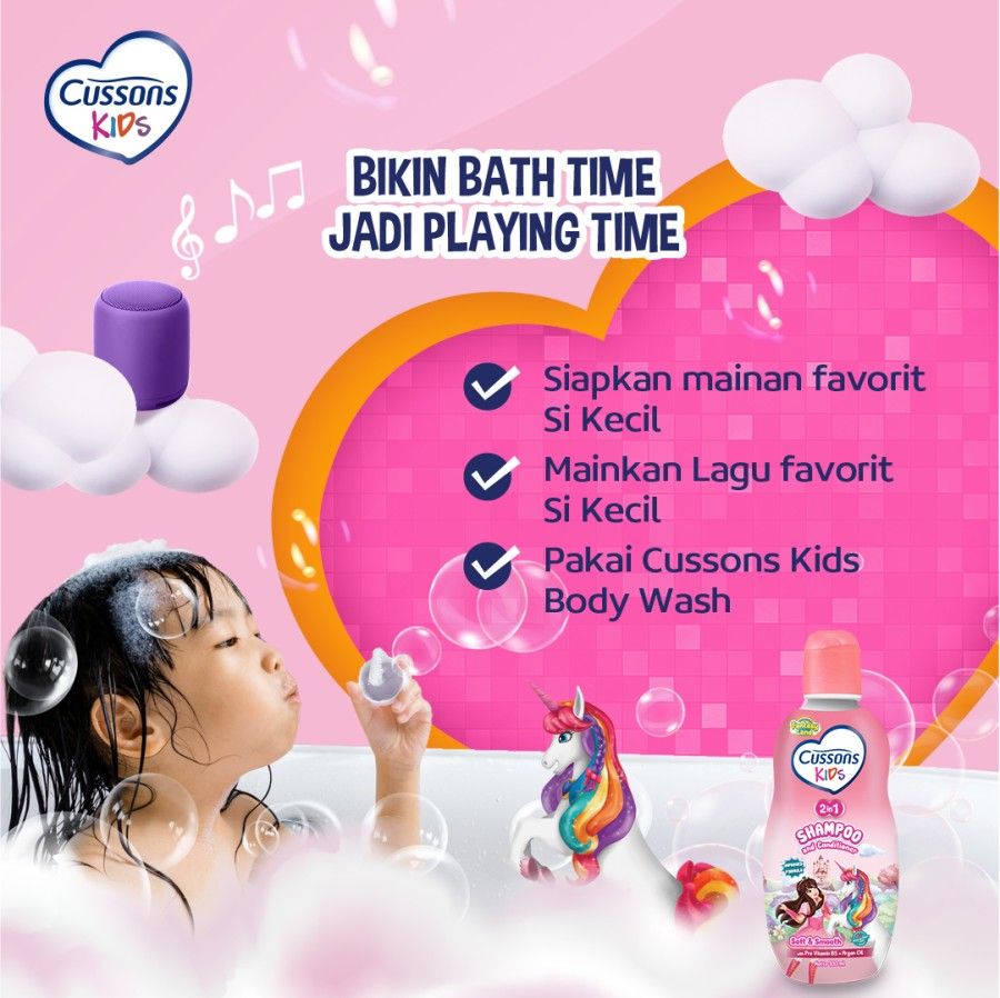 Cussons Kids Shampoo Unicorn Soft & Smooth - Sampo Anak 90ml - 4