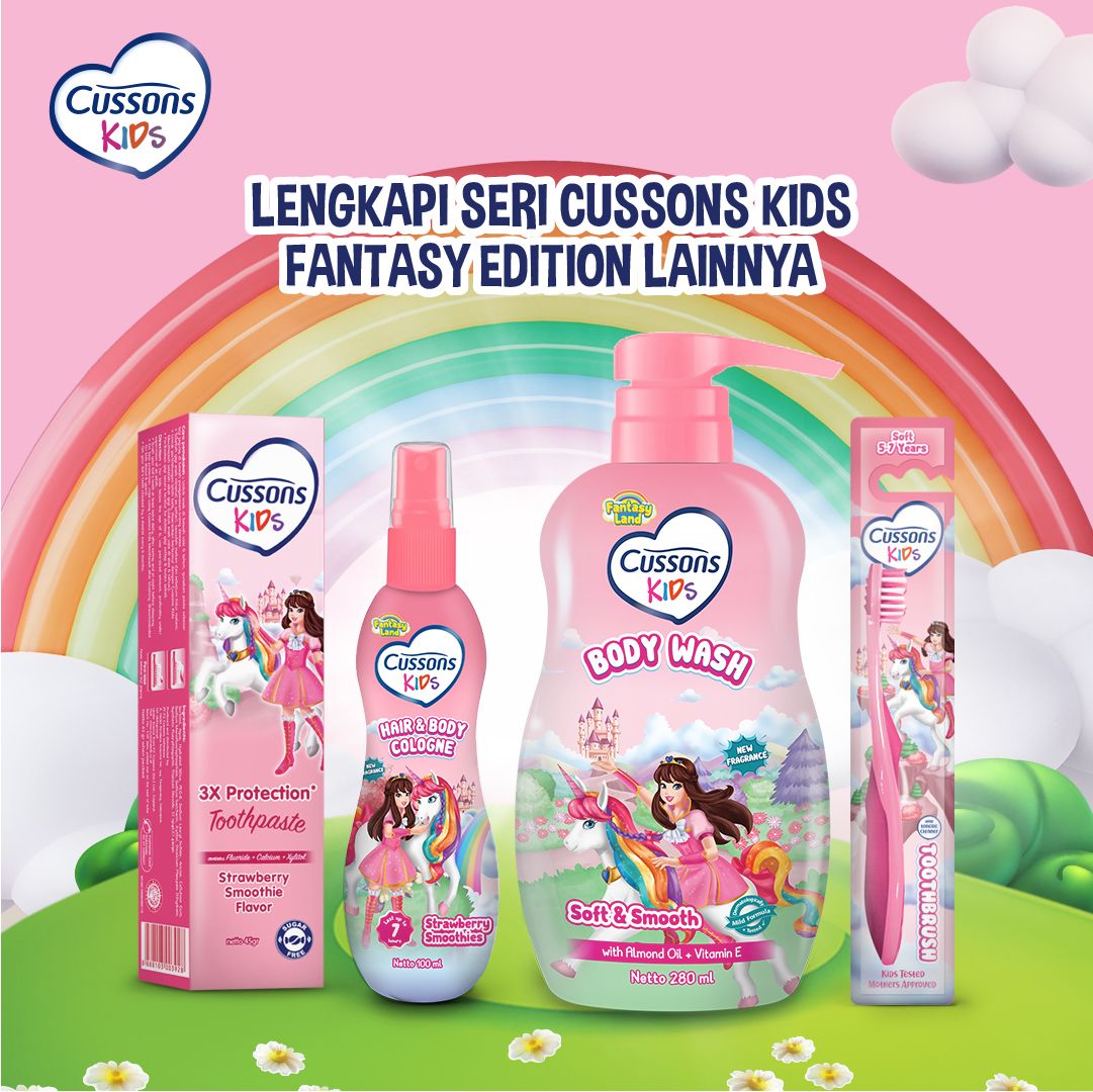 Cussons Kids Shampoo Unicorn Soft & Smooth - Sampo Anak 180ml - 5