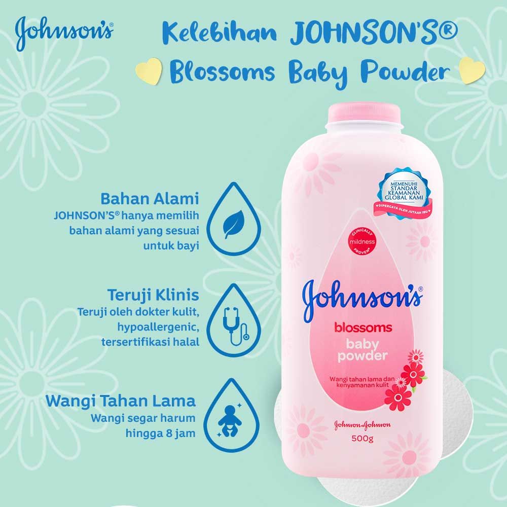 JOHNSON'S Blossom Powder 500gr - 3
