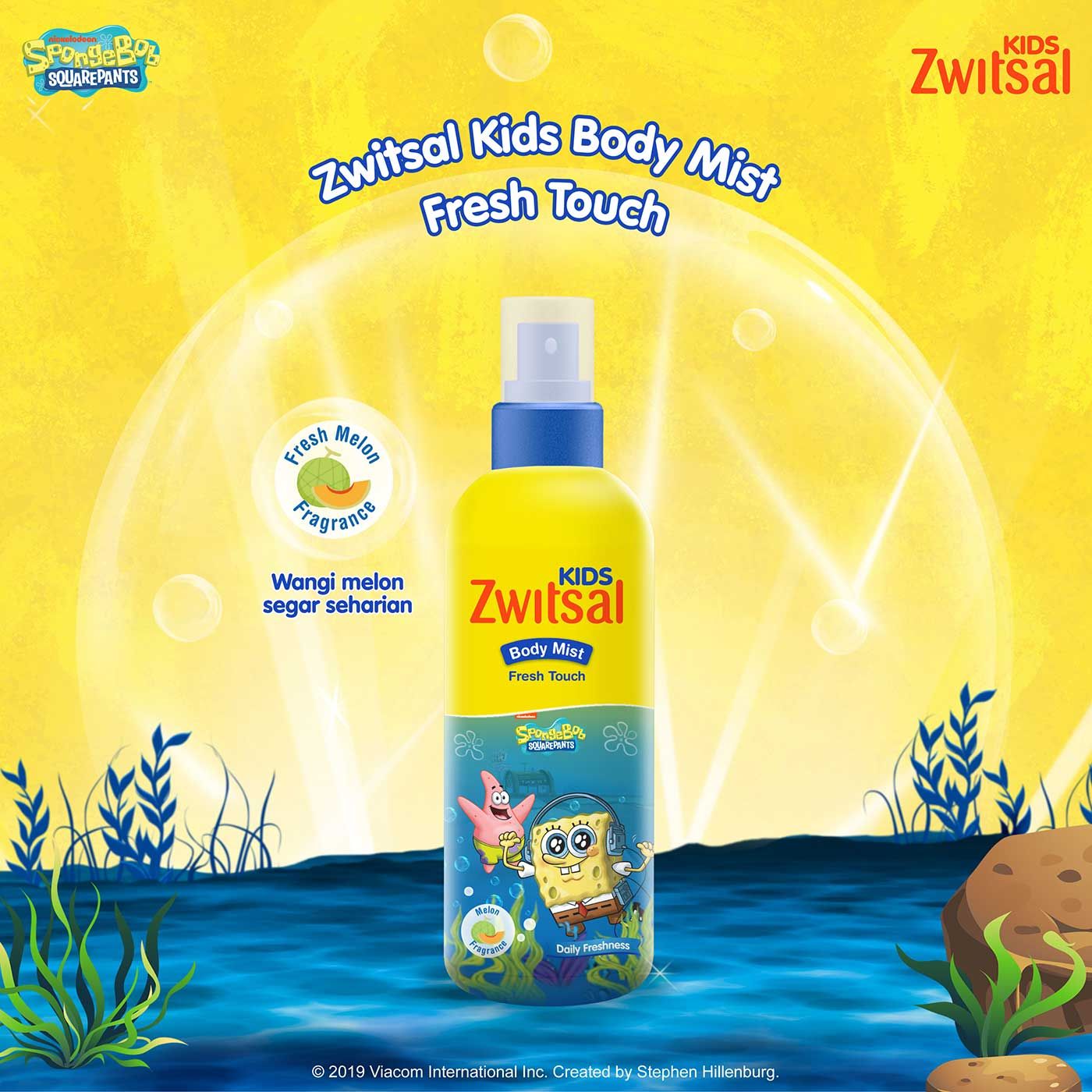 Zwitsal Kids Body Mist Fresh Touch 100ml - 4