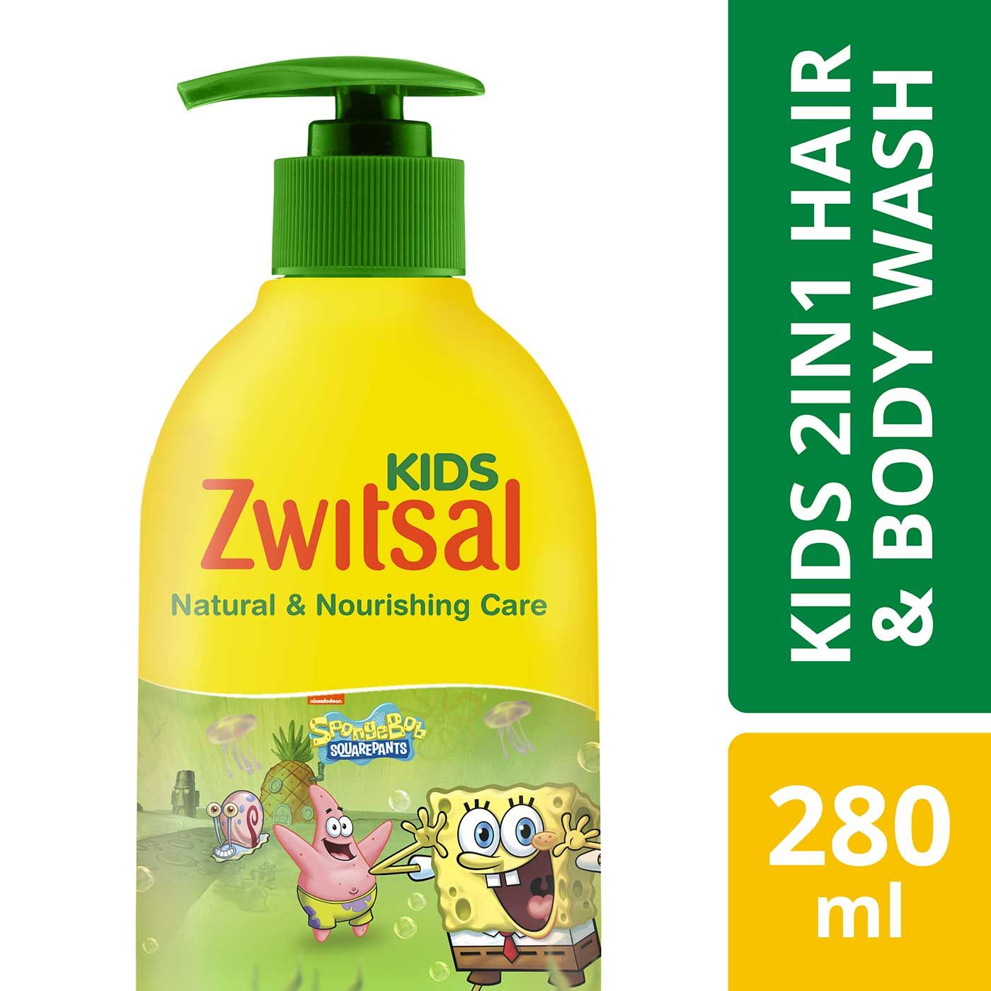 Zwitsal Kids 2 In 1 Sabun Mandi Cair Anak Natural And Nourish 280ml - 2