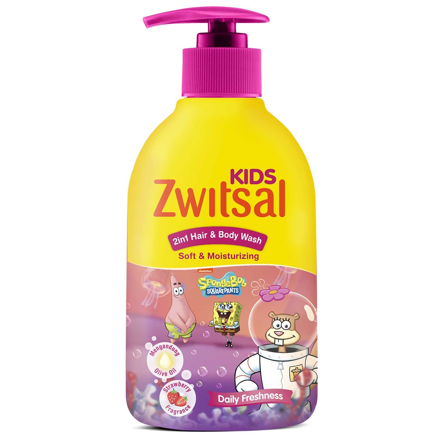 Zwitsal Kids 2 In 1 Sabun Mandi Cair Anak Soft And Moisturizing 280ml - 3