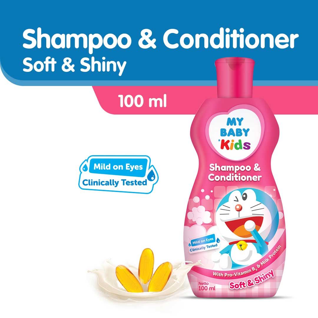 My Baby Kids Shampoo & Conditioner 100ML-Soft & Shiny - Pink - 1