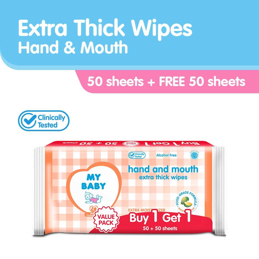 My Baby Extra Thick Wipes 50+50 Hand & Mouth - 1