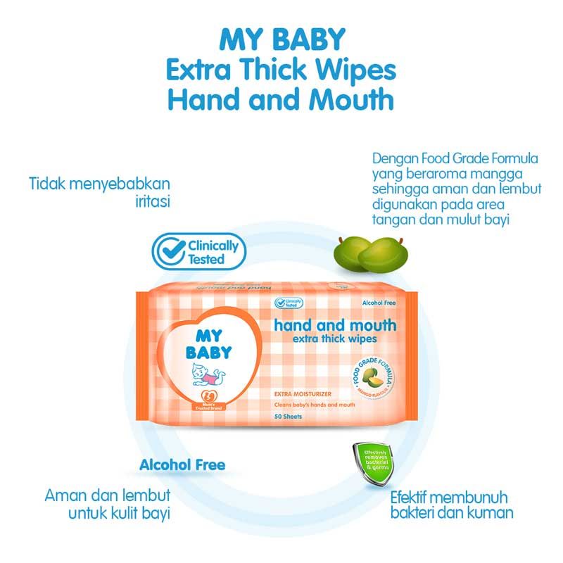 My Baby Extra Thick Wipes 50+50 Hand & Mouth - 2