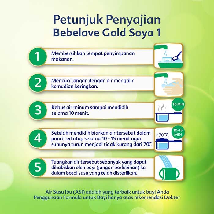 Bebelove Gold Soya 1 Formula Soya Bayi Bubuk 170 GR - 4