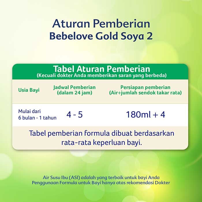 Bebelove Gold Soya 2 Formula Soya Bayi Bubuk 360 GR - 3