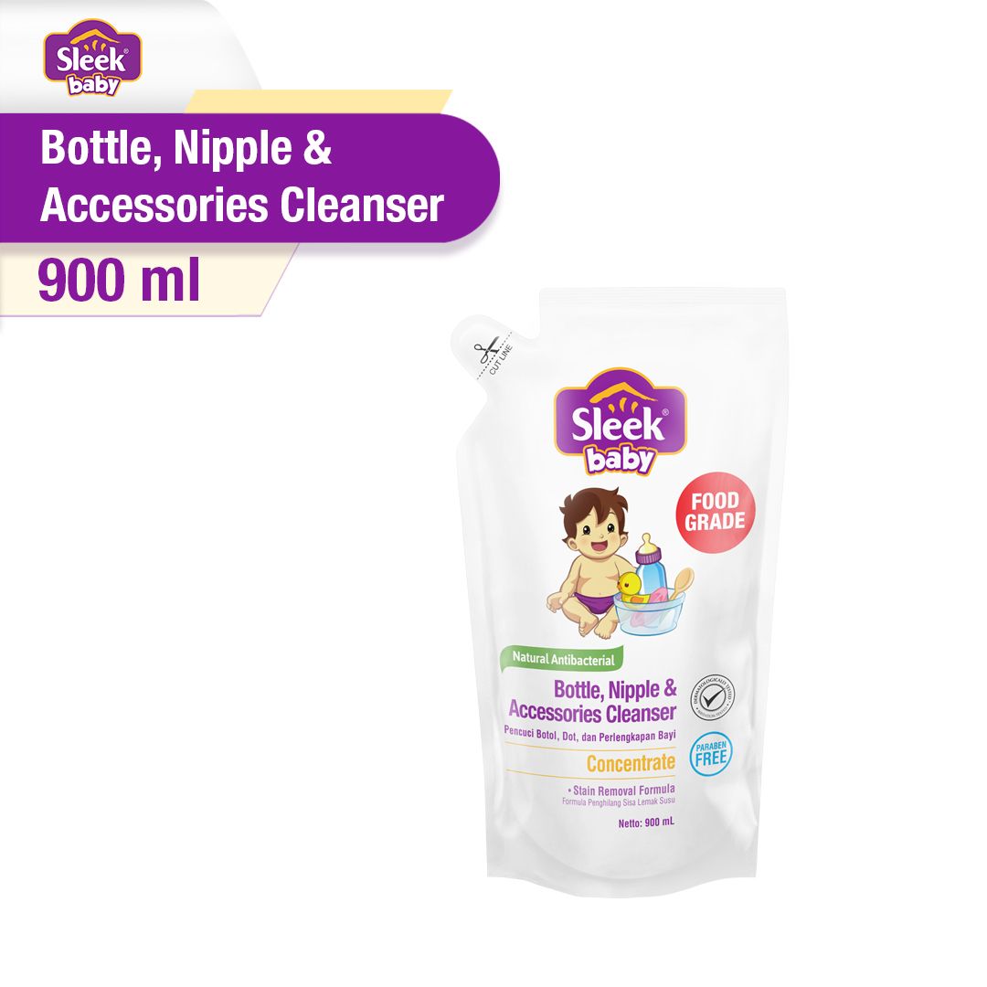 Sleek Baby Bottle Nipple & Accessories Cleanser Pouch 900ml - 1