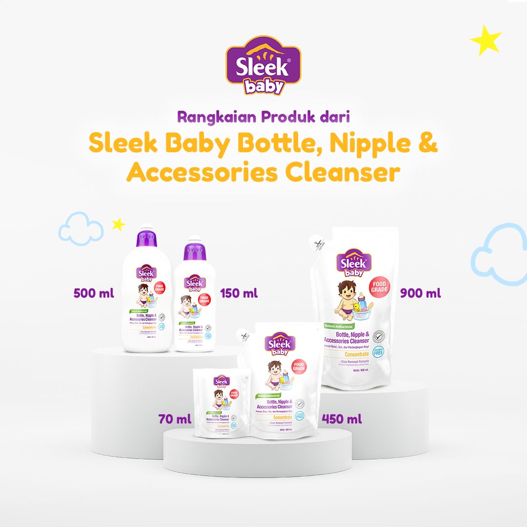 Sleek Baby Bottle Nipple & Accessories Cleanser Pouch 900ml - 5