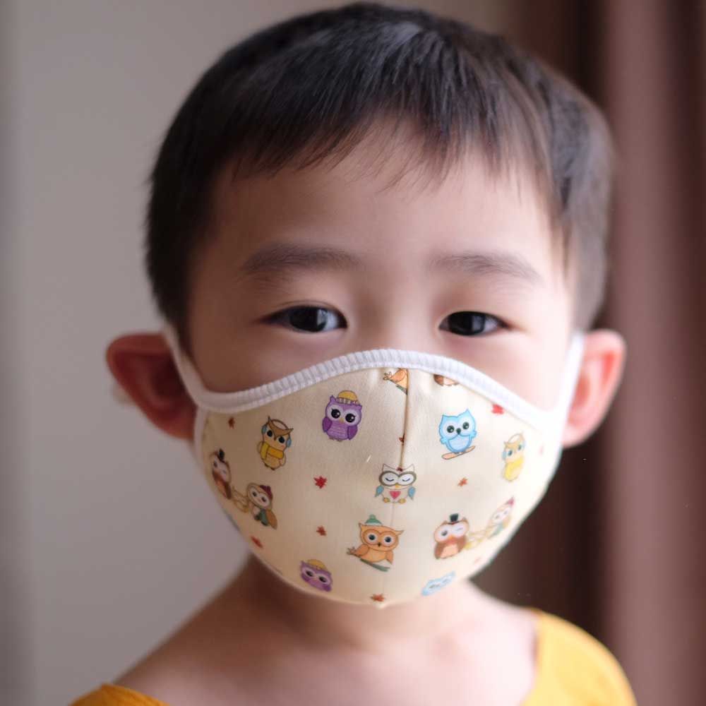 Down to Earth Korean Premium Kids Mask No 3 Motif Owl Size S - 2